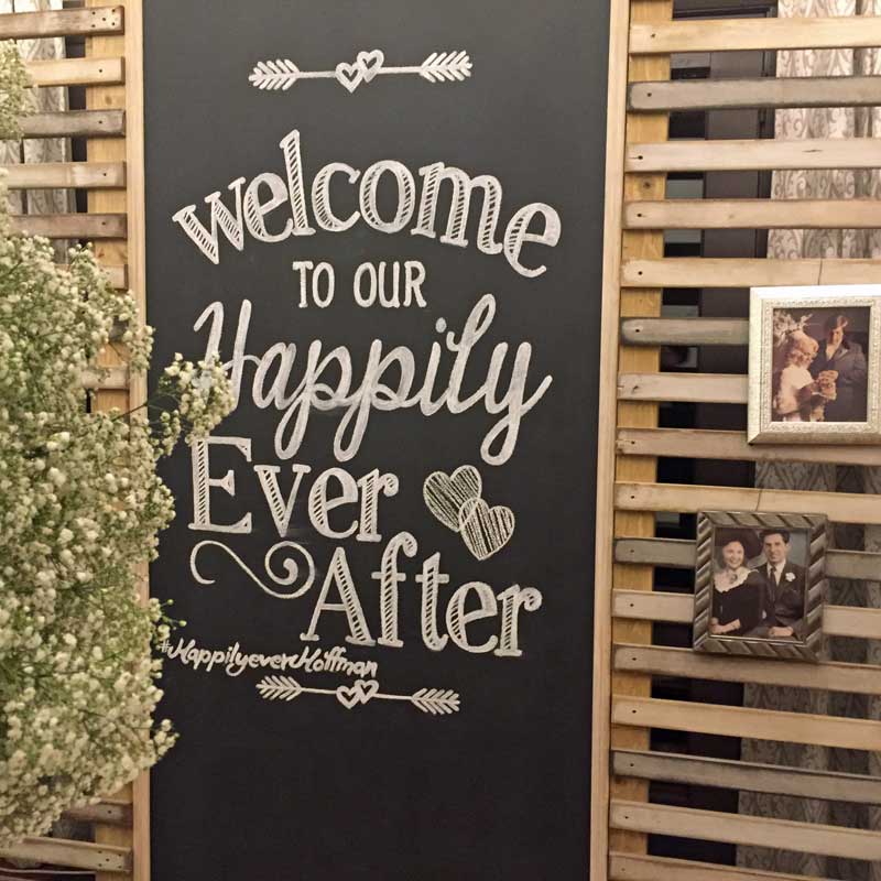 sabrina cadini wedding design hashtag photo booth backdrop prop decor