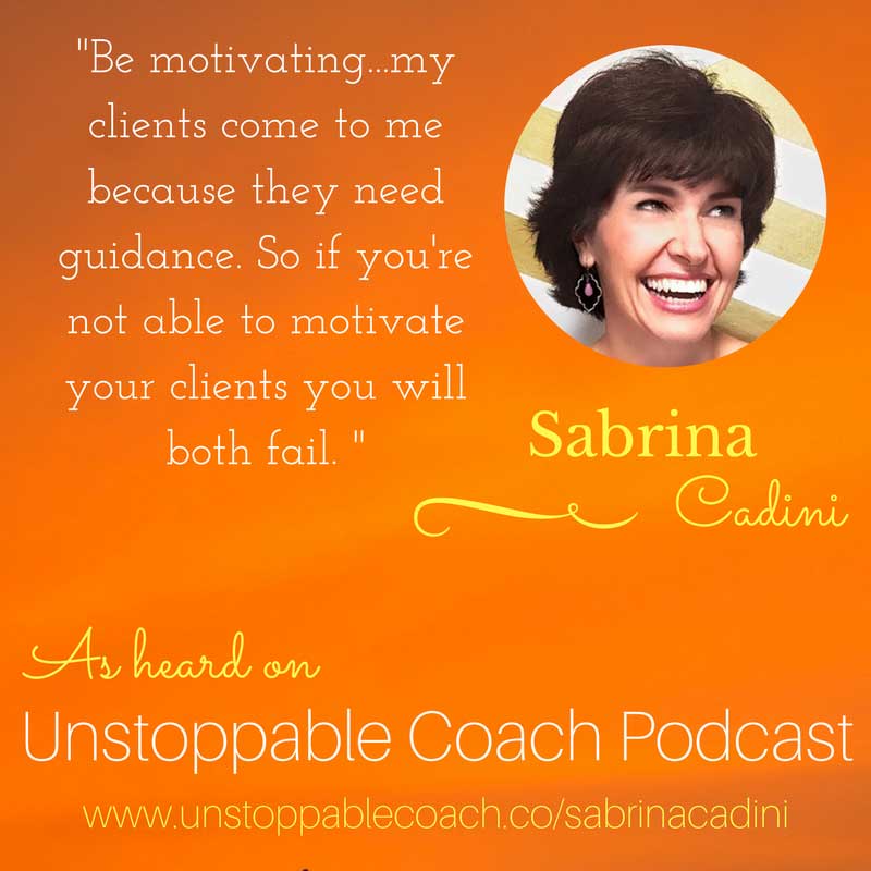 sabrina cadini guest of unstoppable coach podcast about weddingpreneurs competition life work balance self care and live video