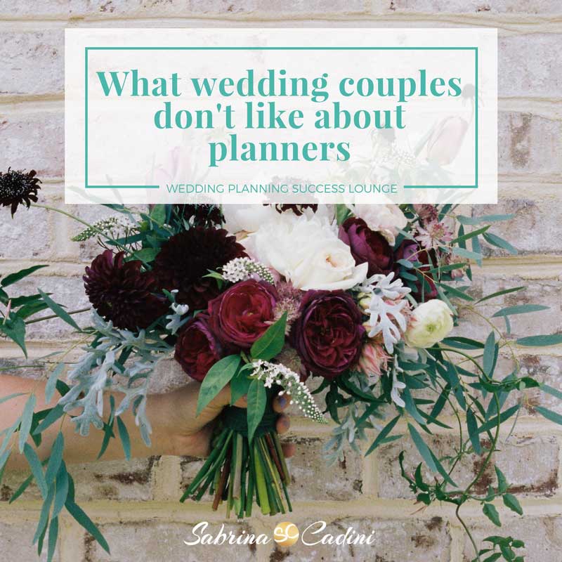 sabrina cadini explaining what couples don't like about wedding planners and how to fix them on the wedding planning success lounge